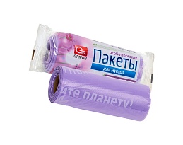 Мешки для мусора 35 л, ароматизированные, сиреневые, в рулоне 20 шт., ПНД, 12 мкм, 560х530 мм, GRIFON Полевые Цветы, 100-034 в Якутске Мешки для мусора 35 л, ароматизированные, сиреневые, в рулоне 20 шт., ПНД, 12 мкм, 560х530 мм, GRIFON Полевые Цветы, 100-034 в Якутске