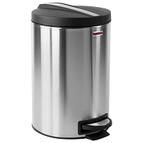 Ведро-контейнер для мусора (урна) с педалью LAIMA Modern, 12 л, матовое, нержавеющая сталь, со съемным внутренним ведром в Якутске