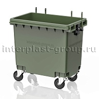 Мусорный контейнер 770 л зеленый без крышки 770 зеленый в Якутске