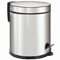 Ведро-контейнер для мусора урна с педалью LAIMA Classic Plus, 5 л, зеркальное в Якутске