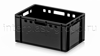 Ящик для мяса и колбасных изделий Е-3 черный в Якутске Ящик для мяса и колбасных изделий Е-3 черный в Якутске