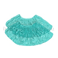 Бахилы бирюзовые 2000 шт (1000 пар), 16 мкм, однослойные, с одной резинкой, Эконом в Якутске