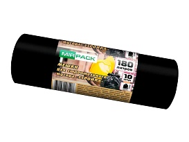 Мешки для мусора 180 л, ароматизированные, черные, в рулоне 10 шт., ПВД, 70 мкм, 1100х930 мм, СТРОЙКА, S18010110 в Якутске Мешки для мусора 180 л, ароматизированные, черные, в рулоне 10 шт., ПВД, 70 мкм, 1100х930 мм, СТРОЙКА, S18010110 в Якутске