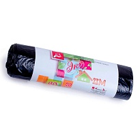 Мешки для мусора 60 л, черные, в рулоне 20 шт., ПНД, 7 мкм, 700х600 мм, Концепция Быта ЭкоДом, 601349 в Якутске Мешки для мусора 60 л, черные, в рулоне 20 шт., ПНД, 7 мкм, 700х600 мм, Концепция Быта ЭкоДом, 601349 в Якутске