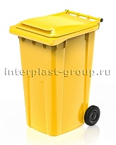 Контейнер для мусора 240 л желтый облегченный 240 желтый в Якутске