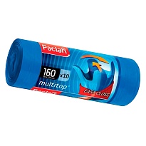 Мешки для мусора 160 л, с ушками, синие, в рулоне 10 шт., ПВД, 30 мкм, 1250х900 мм, PACLAN Multitop, 604064 в Якутске Мешки для мусора 160 л, с ушками, синие, в рулоне 10 шт., ПВД, 30 мкм, 1250х900 мм, PACLAN Multitop, 604064 в Якутске