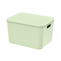 Ящик пластиковый вкладываемый светло-зеленый 410х305х245 мм в Якутске