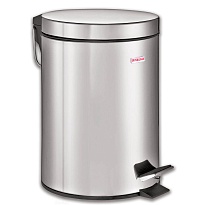 Ведро-контейнер для мусора (урна) с педалью LAIMA Classic, 20 л, зеркальное, нержавеющая сталь, со съемным внутренним ведром в Якутске
