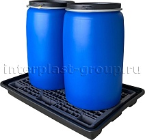 Поддон пластиковый для двух бочек в Якутске