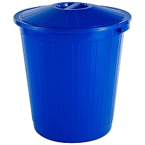 Мусорный бак с крышкой 70 л синий 70 синий в Якутске