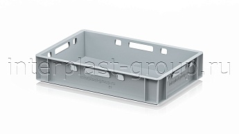 Ящик для мяса и колбасных изделий Е-1 серый в Якутске Ящик для мяса и колбасных изделий Е-1 серый в Якутске